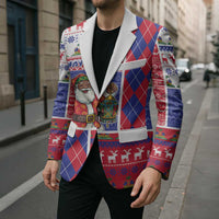 Haiti Christmas Blazer Santa With Fanal Haitian Patchwork Style - Wonder Print Shop
