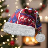 Haiti Christmas Santa Hat Santa With Fanal Haitian Patchwork Style - Wonder Print Shop