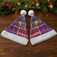 Haiti Christmas Santa Hat Santa With Fanal Haitian Patchwork Style - Wonder Print Shop