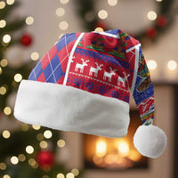 Haiti Christmas Santa Hat Santa With Fanal Haitian Patchwork Style - Wonder Print Shop
