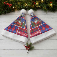 Haiti Christmas Santa Hat Santa With Fanal Haitian Patchwork Style - Wonder Print Shop