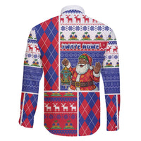 Haiti Christmas Family Matching Summer Maxi Dress and Hawaiian Shirt Santa With Fanal Haitian Patchwork Style - Wonder Print Shop