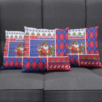 Haiti Christmas Pillow Cover Santa With Fanal Haitian Patchwork Style - Wonder Print Shop