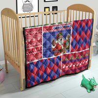 Haiti Christmas Quilt Santa With Fanal Haitian Patchwork Style - Wonder Print Shop