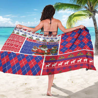 Haiti Christmas Sarong Santa With Fanal Haitian Patchwork Style - Wonder Print Shop