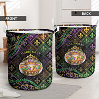 Mardi Gras Laundry Basket King Cake Royal