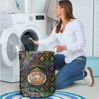 Mardi Gras Laundry Basket King Cake Royal