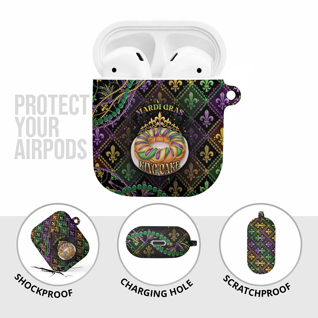 Mardi Gras AirPods Case King Cake Royal