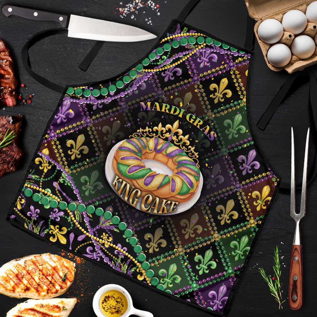 Mardi Gras Apron King Cake Royal