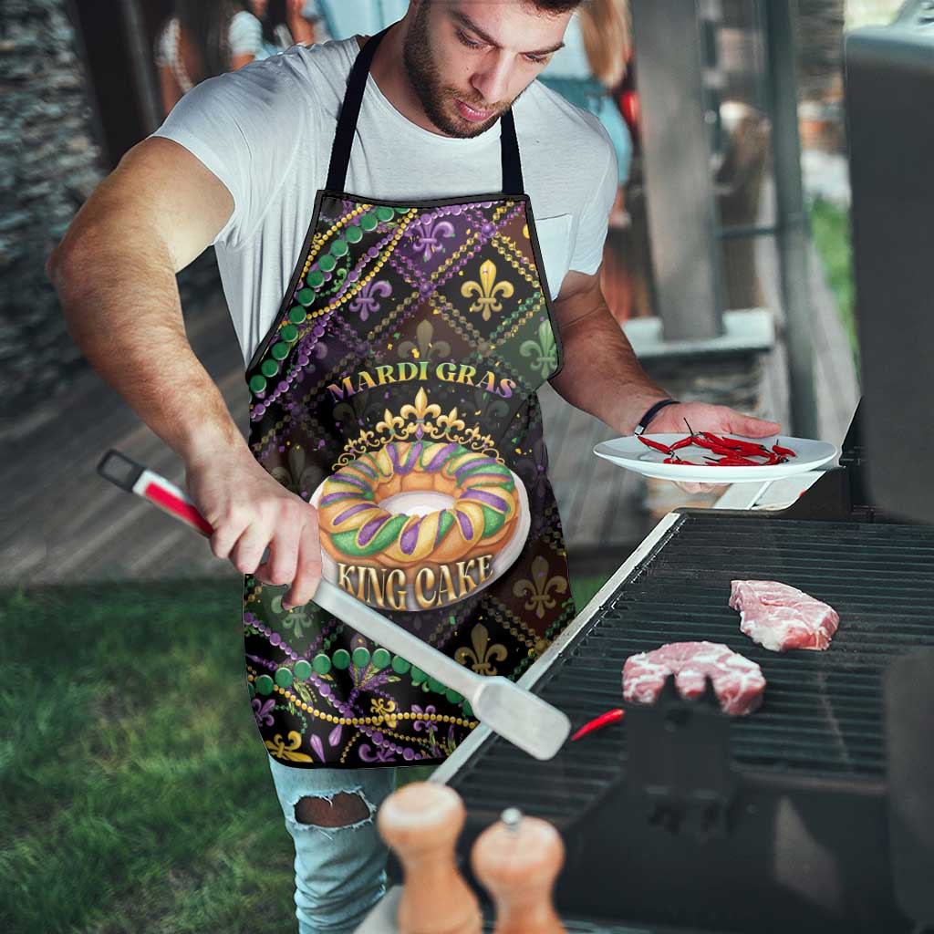 Mardi Gras Apron King Cake Royal