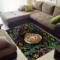 Mardi Gras Area Rug King Cake Royal