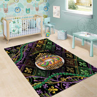 Mardi Gras Area Rug King Cake Royal