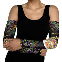 Personalized Mardi Gras Arm Sleeves King Cake Royal