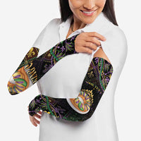 Personalized Mardi Gras Arm Sleeves King Cake Royal