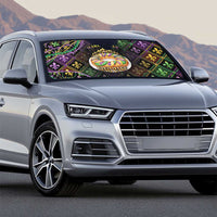 Mardi Gras Auto Sun Shade King Cake Royal