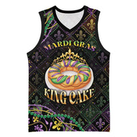 Personalized Mardi Gras Basketball Jersey King Cake Royal