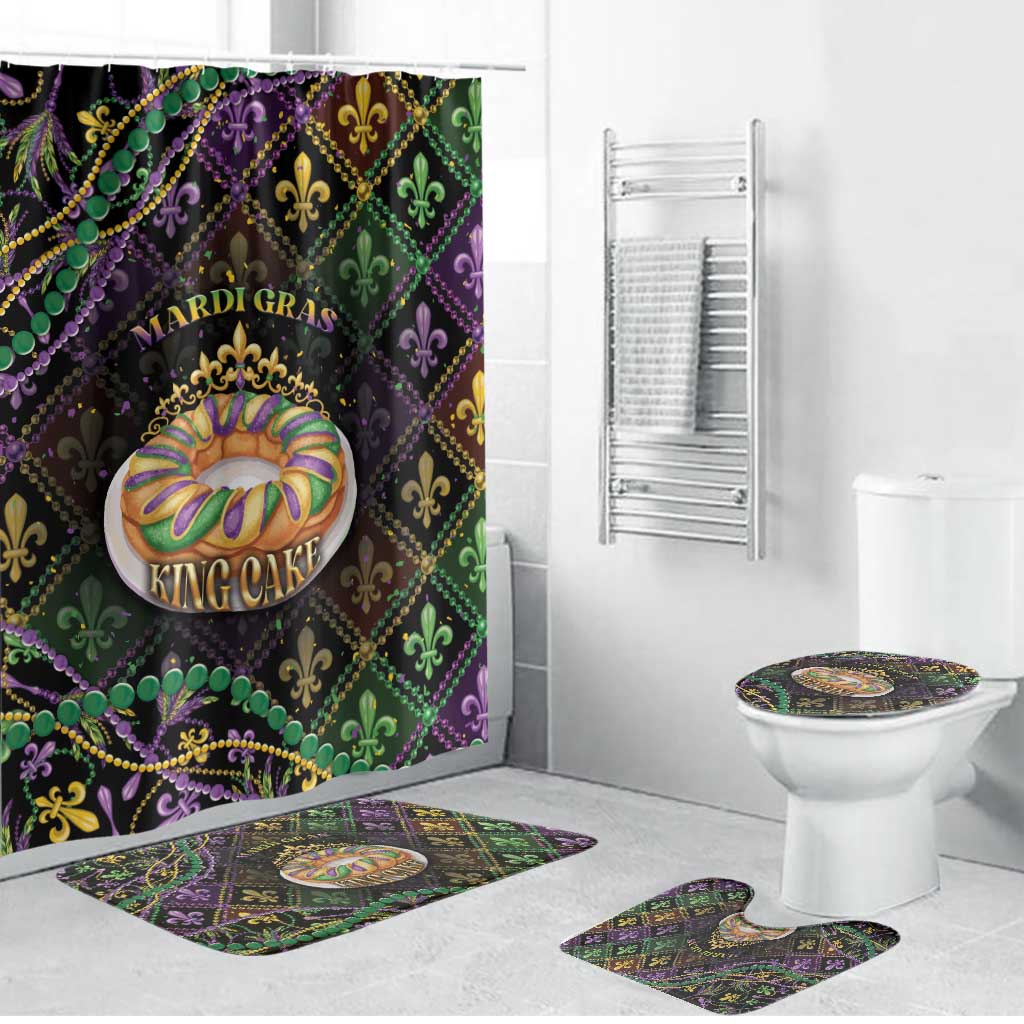 Mardi Gras Bathroom Set King Cake Royal