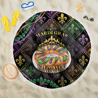 Mardi Gras Beach Blanket King Cake Royal