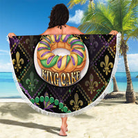 Mardi Gras Beach Blanket King Cake Royal