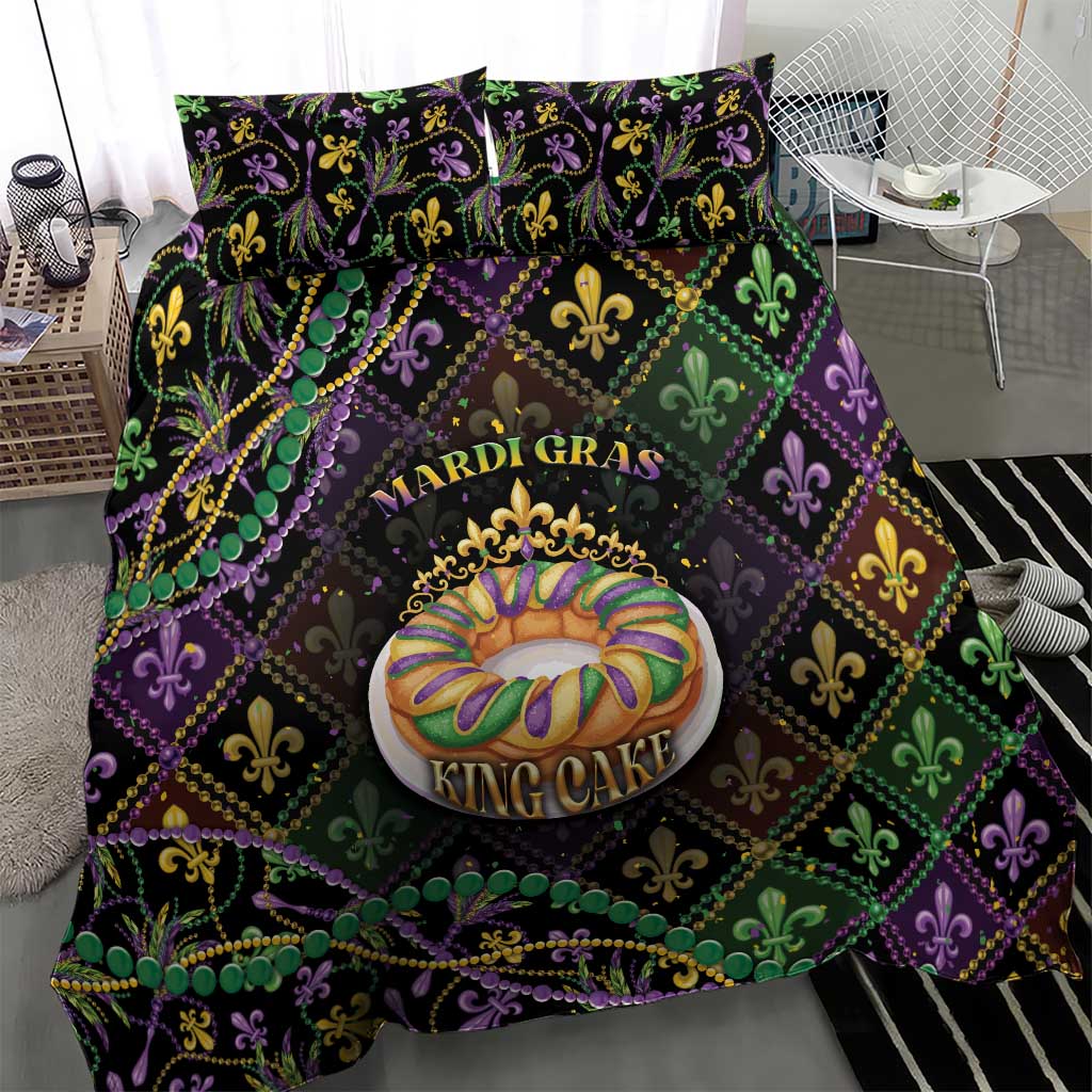 Mardi Gras Bedding Set King Cake Royal