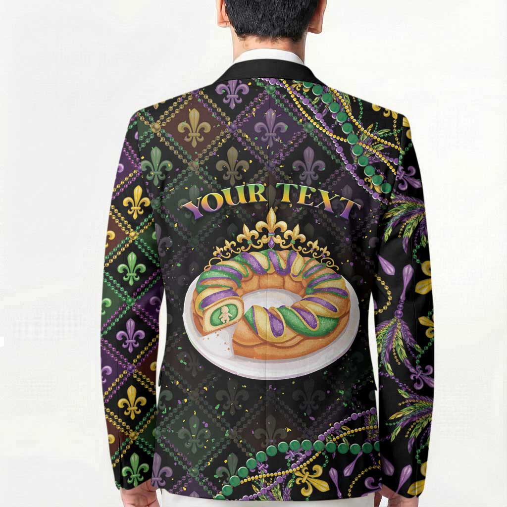 Personalized Mardi Gras Blazer King Cake Royal