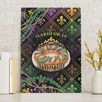 Mardi Gras Canvas Wall Art King Cake Royal