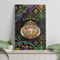 Mardi Gras Canvas Wall Art King Cake Royal