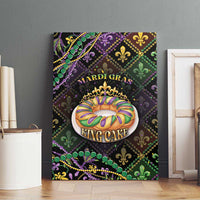 Mardi Gras Canvas Wall Art King Cake Royal
