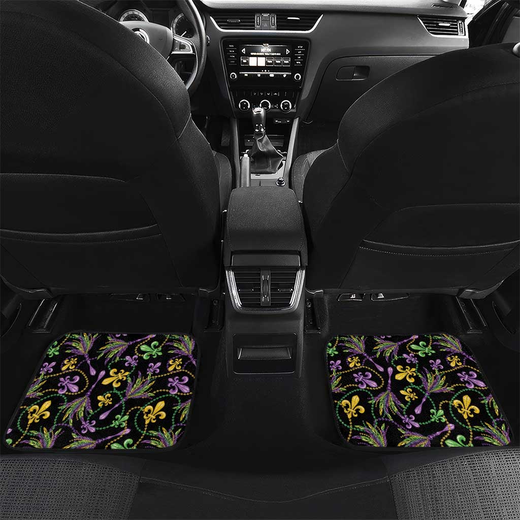 Personalized Mardi Gras Car Mats King Cake Royal