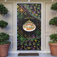 Personalized Mardi Gras Door Cover King Cake Royal