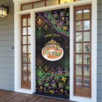 Personalized Mardi Gras Door Cover King Cake Royal