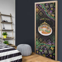 Personalized Mardi Gras Door Cover King Cake Royal