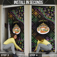 Personalized Mardi Gras Door Cover King Cake Royal