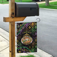 Mardi Gras Garden Flag King Cake Royal