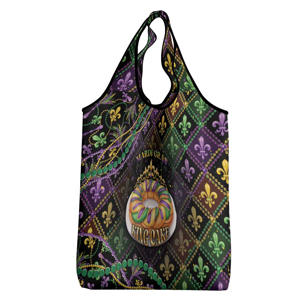 Mardi Gras Grocery Bag King Cake Royal