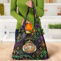 Mardi Gras Grocery Bag King Cake Royal