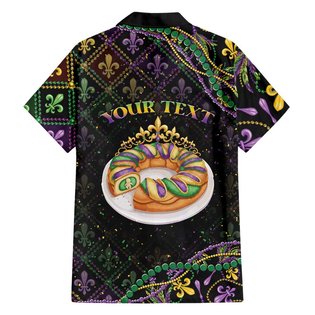 Personalized Mardi Gras Hawaiian Shirt King Cake Royal