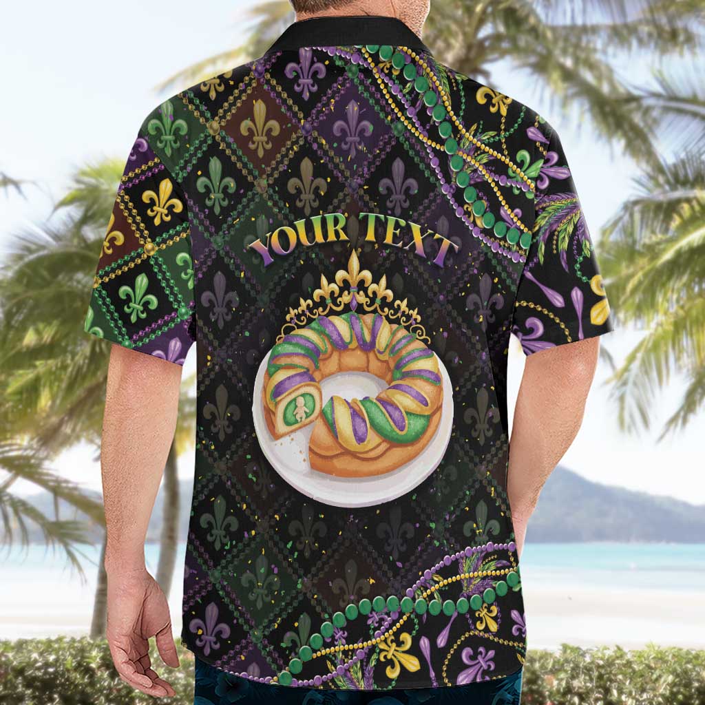 Personalized Mardi Gras Hawaiian Shirt King Cake Royal