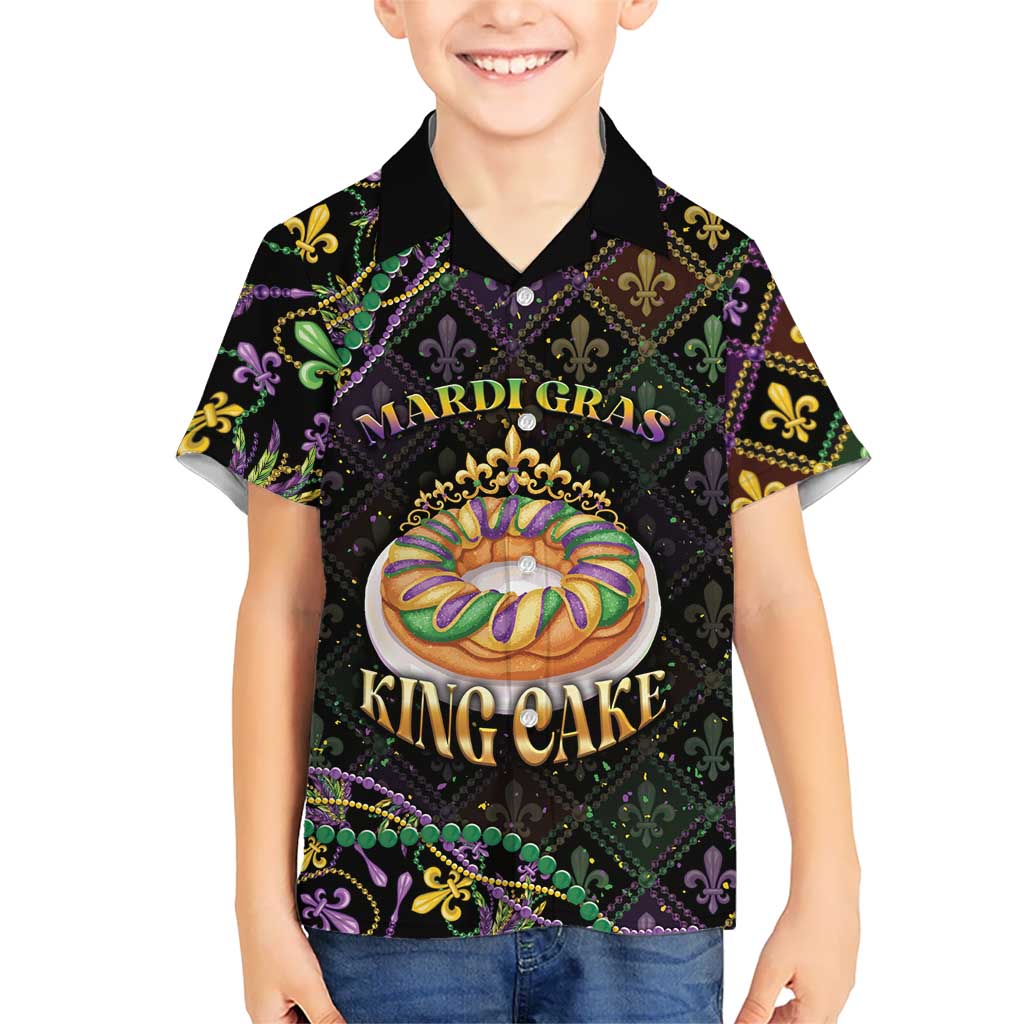 Personalized Mardi Gras Hawaiian Shirt King Cake Royal