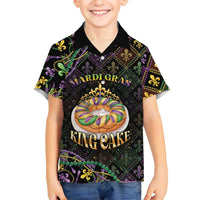 Personalized Mardi Gras Hawaiian Shirt King Cake Royal