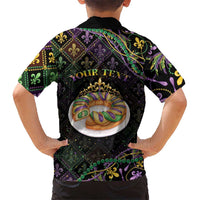 Personalized Mardi Gras Hawaiian Shirt King Cake Royal