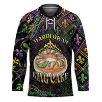 Personalized Mardi Gras Hockey Jersey King Cake Royal