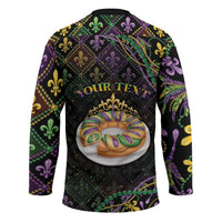 Personalized Mardi Gras Hockey Jersey King Cake Royal