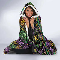Mardi Gras Hooded Blanket King Cake Royal
