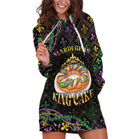 Personalized Mardi Gras Hoodie Dress King Cake Royal