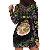 Personalized Mardi Gras Hoodie Dress King Cake Royal