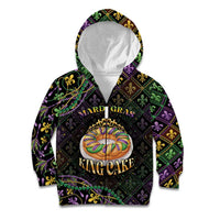 Personalized Mardi Gras Kid Hoodie King Cake Royal
