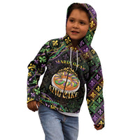 Personalized Mardi Gras Kid Hoodie King Cake Royal