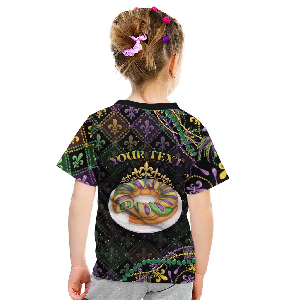 Personalized Mardi Gras Kid T Shirt King Cake Royal