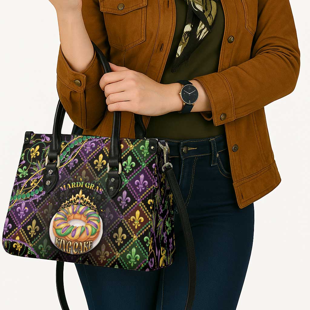 Mardi Gras Leather Bag King Cake Royal